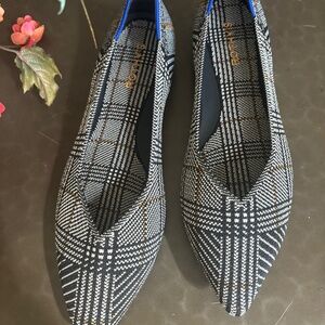 Rothy's Black Glen Plaid The Point